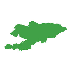 Kyrgyzstan Map Boundary