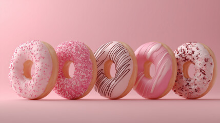  Pink Monochrome Donut Lineup