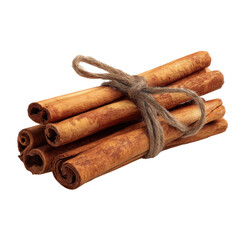 cinnamon sticks bundle png, isolated fragrant spice