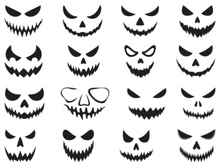 HALLOWEEN FACE SILHOUETTE