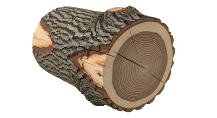 Isolated Log Cut Section