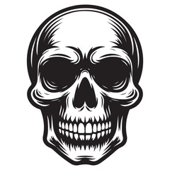 Scary skull logo vector image