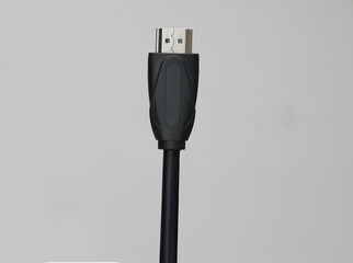 data cable port closeup isolated on white background