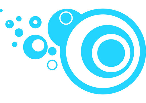 Frutiger Metro, Frutiger Aero, Frutiger Aqua abstract blue circles
