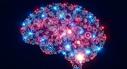 abstract background with glowing lights