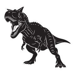 Built to chase and strike – Carnotaurus silhouette developed in crisp Carnotaurus vector – Carnotaurus illustration

