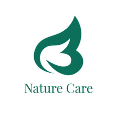 Elegant nature-inspired beauty care logo combining natural elements with a minimalist design. Perfect for hair salons, skincare brands, spas, wellness centers, boutiques