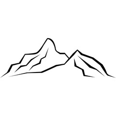 Mountain Silhouette Illustration