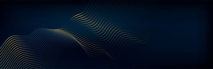 Abstract background with flowing particles. 3d abstract sci-fi user interface concept with gradient dots and lines. Digital cyberspace, high tech, technology concept.