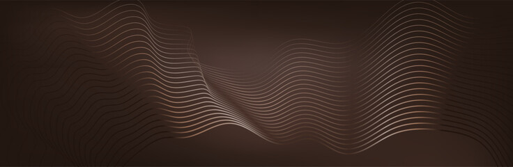 Abstract background with flowing particles. 3d abstract sci-fi user interface concept with gradient dots and lines. Digital cyberspace, high tech, technology concept.