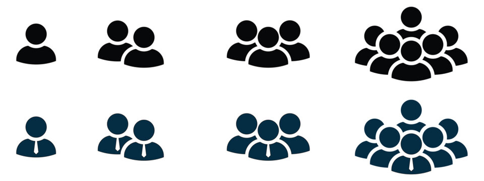 people group icons vector illustration