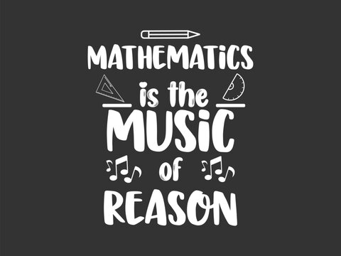 The music of reason inspirational math tee for philosophical minds students and educators