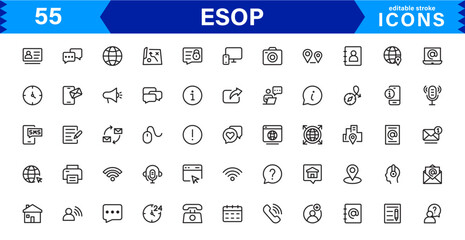 Modern ESOP Icons - High-Quality Graphics for Finance, Corporate Plans, and Employee Ownership Projects