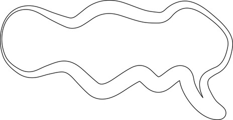 Handwritten speech bubbles linear style, dialogue, chat