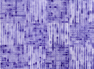 Purple intertwined watercolor stripes with drips