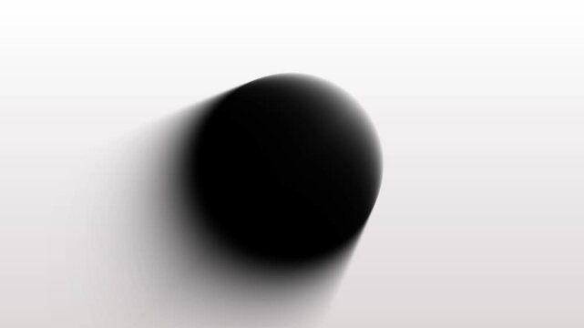 Trendy Background motion graphics animation with black blurred round geometric shape.