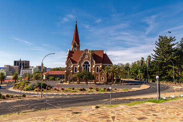 Historic Christ Church, a landmark of Windhoek, Namibia
