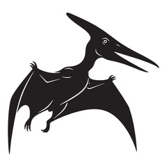 The crest of prehistoric skies – Pteranodon silhouette designed with clean Pteranodon vector – Pteranodon illustration   © Vectorhub