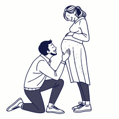 A heartwarming moment of love is captured as a young man proposes to his partner in a romantic setting, symbolizing trust and deep emotional connection.