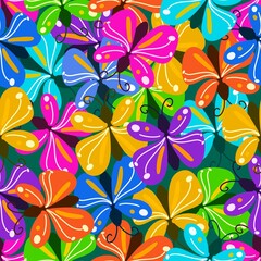 Seamless pattern with butterfly