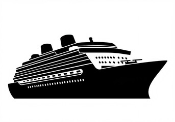 Obraz premium cruise liner vector 