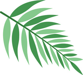 Fototapeta premium Tropical Palm Leaf Illustration Perfect for Spring and Summer Background Decor