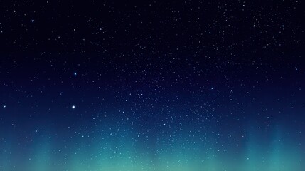Obraz premium Dark night sky with northern lights glowing in green and blue shades, creating an enchanting backdrop perfect for product presentation, blending natural wonder with captivating celestial beauty.