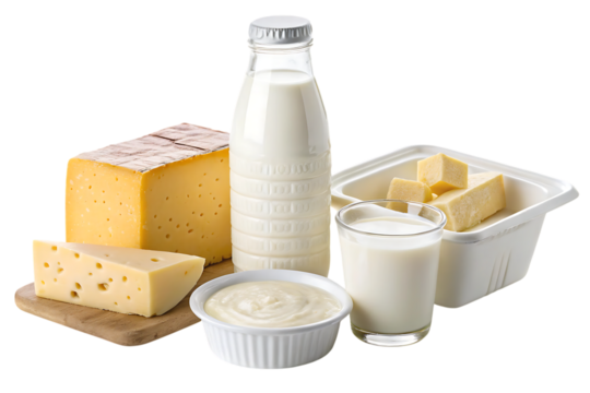 Dairy products PNG Image - Powered by Adobe