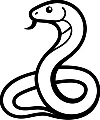 black snake vector illustration