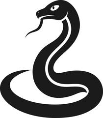 snake graphic icon snake black silhouette isolate vector