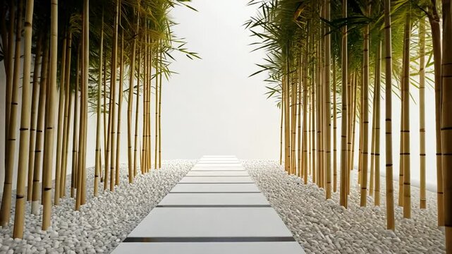 Tranquil Bamboo Pathway