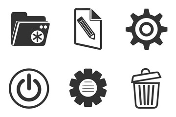 set of vector icons