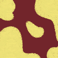 Vector illustration of abstract yellow bubble chalk pattern with brown background authentic vintage trendy style is very good to use for poster decoration, wallpaper, banner decoration and greeting ca