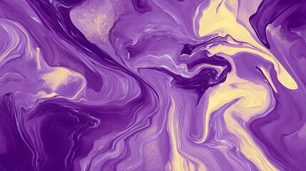 Abstract purple and yellow marble design
