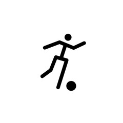 Football player single icon design