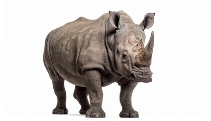 Fototapeta premium rhino isolated on white