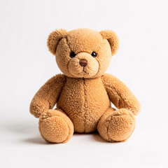 Obraz premium Teddy bear isolated on white background, soft toy for children.