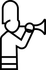 Naklejka premium Memorial Day Silhouette icon, A universal symbol for mourning, remembrance, memorial events, and various support causes. Tribute Symbols Military Memorial, Remember and honor, respect events