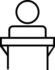 Naklejka premium Memorial Day Silhouette icon, A universal symbol for mourning, remembrance, memorial events, and various support causes. Tribute Symbols Military Memorial, Remember and honor, respect events