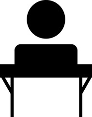 Naklejka premium Memorial Day Silhouette icon, A universal symbol for mourning, remembrance, memorial events, and various support causes. Tribute Symbols Military Memorial, Remember and honor, respect events