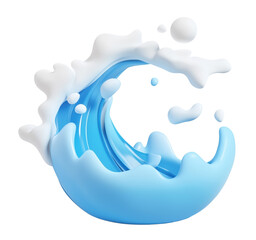 blue water splash
