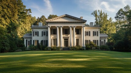 Majestic Antebellum Mansion in Serene Setting