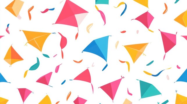Colorful kite pattern background
