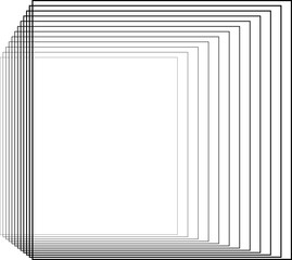 Square blending line halftone. Technology design elements