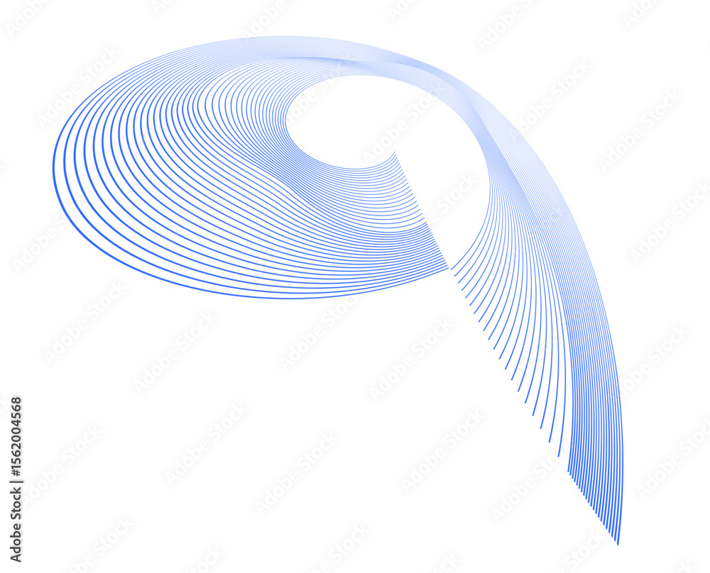 Fototapete abstract background with spiral design element wave lines guilloche curve line background circle for