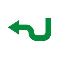 A vibrant 3D green arrow symbolizes business growth and market success on a clean white background
