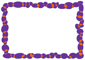 ハロウィンフレーム・歪んだチェーン模様のフレーム3
