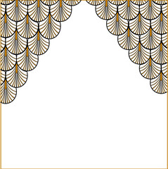 Art Deco Frame Black Instagram