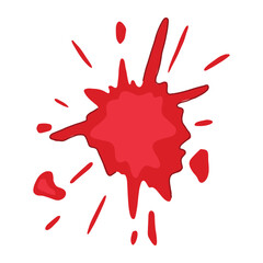 spatter blood stain cartoon vector illustration