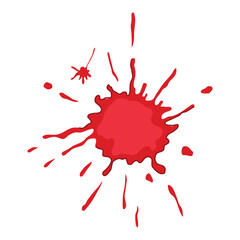transfer blood stain cartoon vector illustration